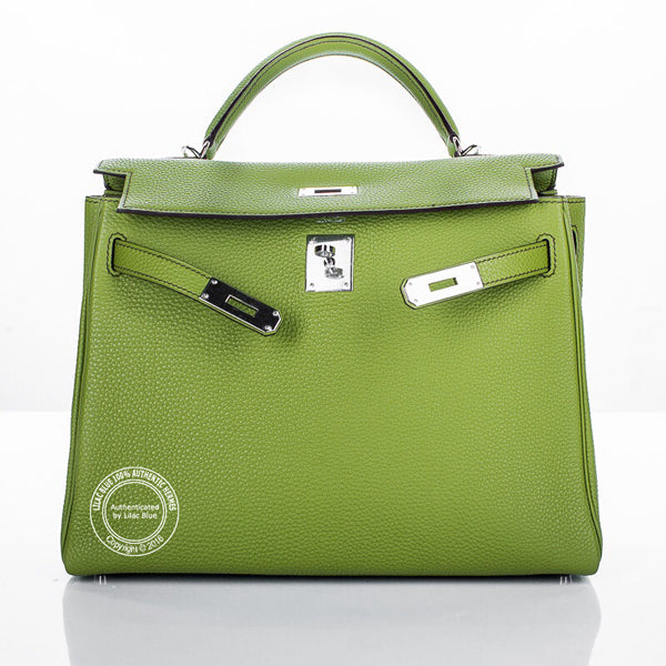 Hermès Kelly 32cm Vert Anis Togo PHW