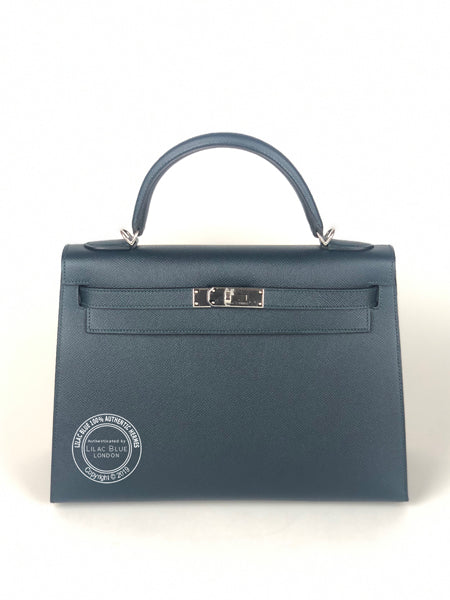 Hermès Kelly 32cm Vert Cypress Epsom PHW