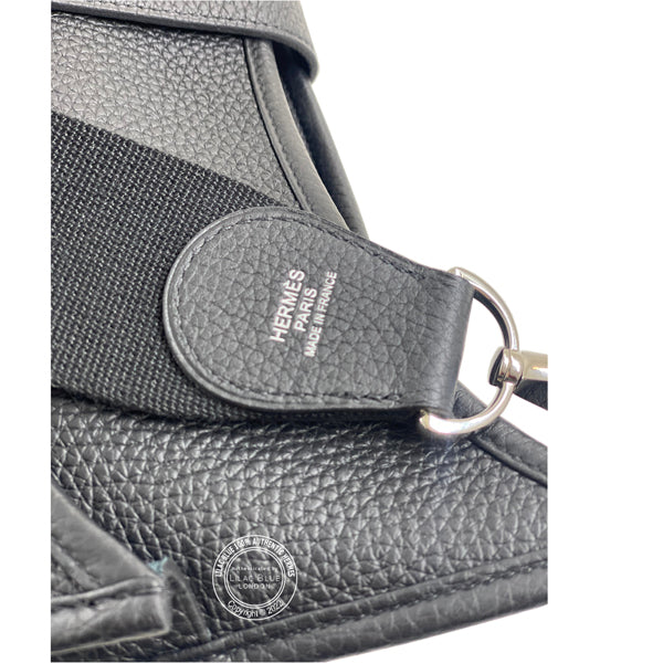 Hermès Evelyne 33cm Black Clemence PHW - As New