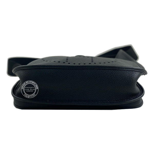Hermès Evelyne 33cm Black Clemence PHW - As New