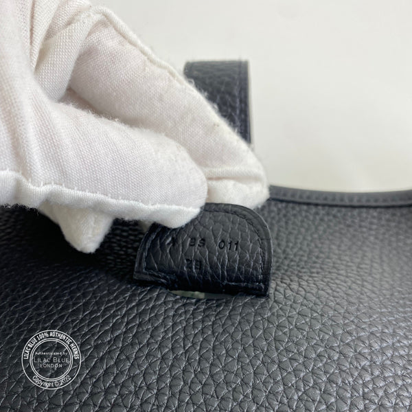 Hermès Evelyne 33cm Black Clemence PHW - As New