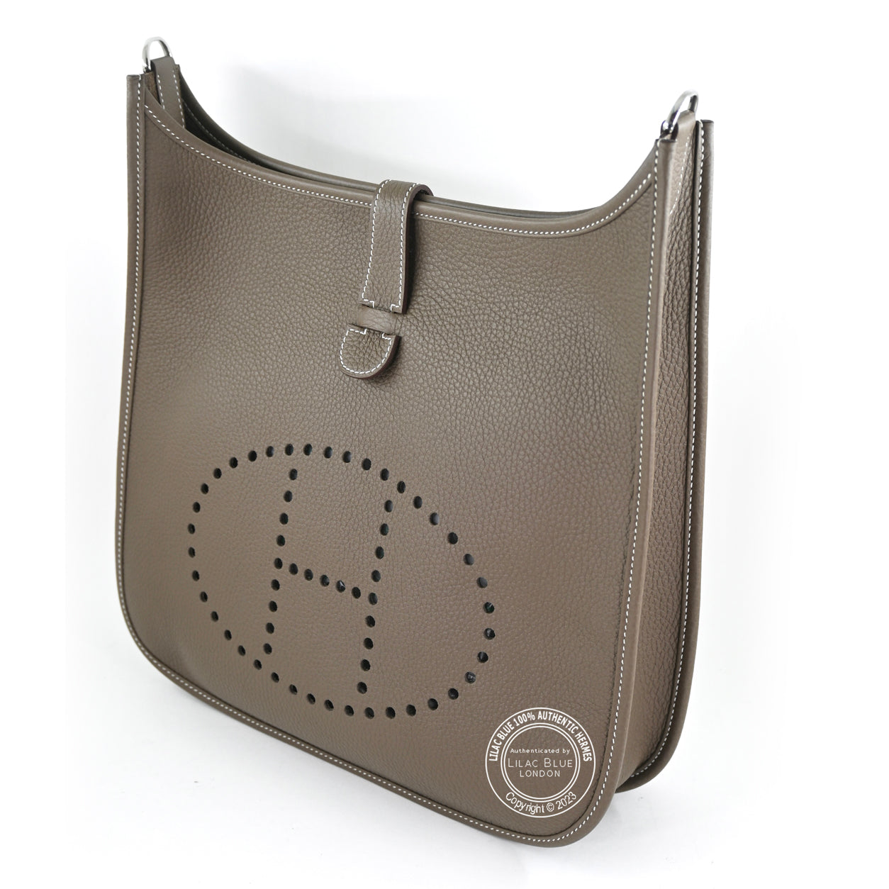 Hermes Evelyne 33cm Etoupe Clemence PHW