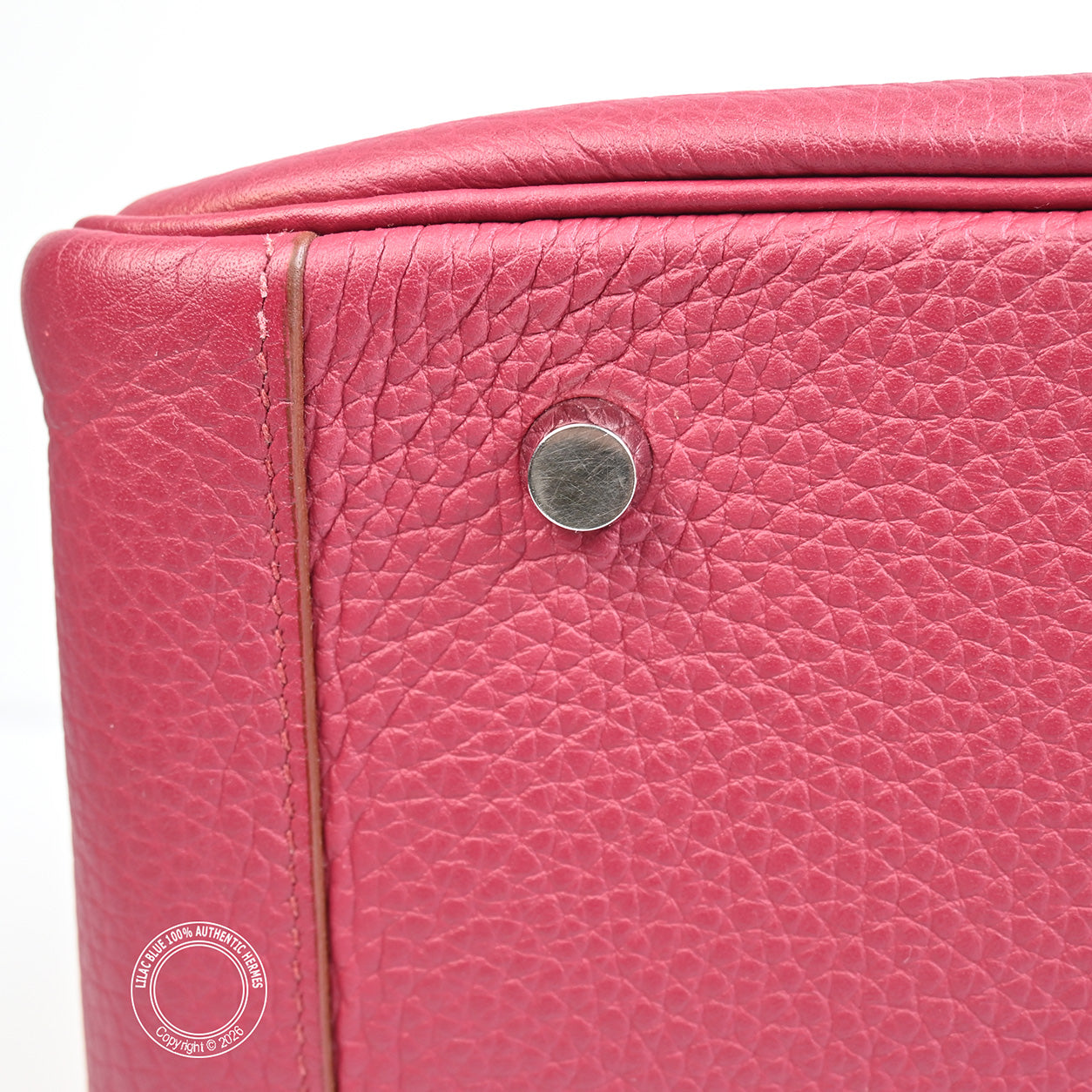 Hermès Lindy 34 Rouge Grenat Clemence PHW - Preloved