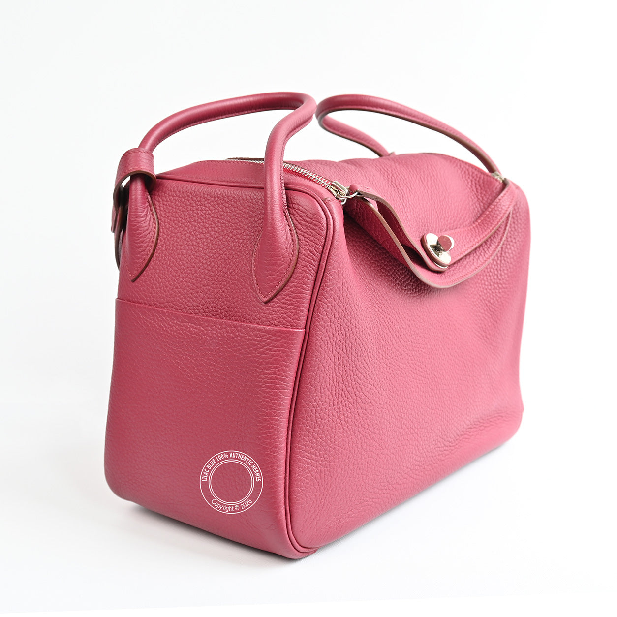 Hermès Lindy 34 Rouge Grenat Clemence PHW - Preloved