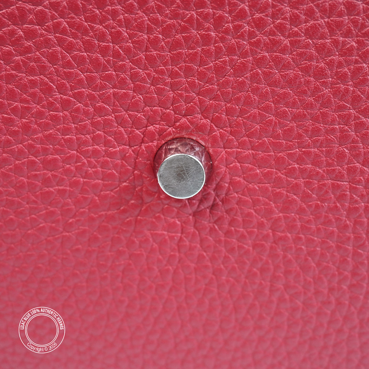 Hermès Lindy 34cm Rouge Grenat Clemence PHW - Preloved