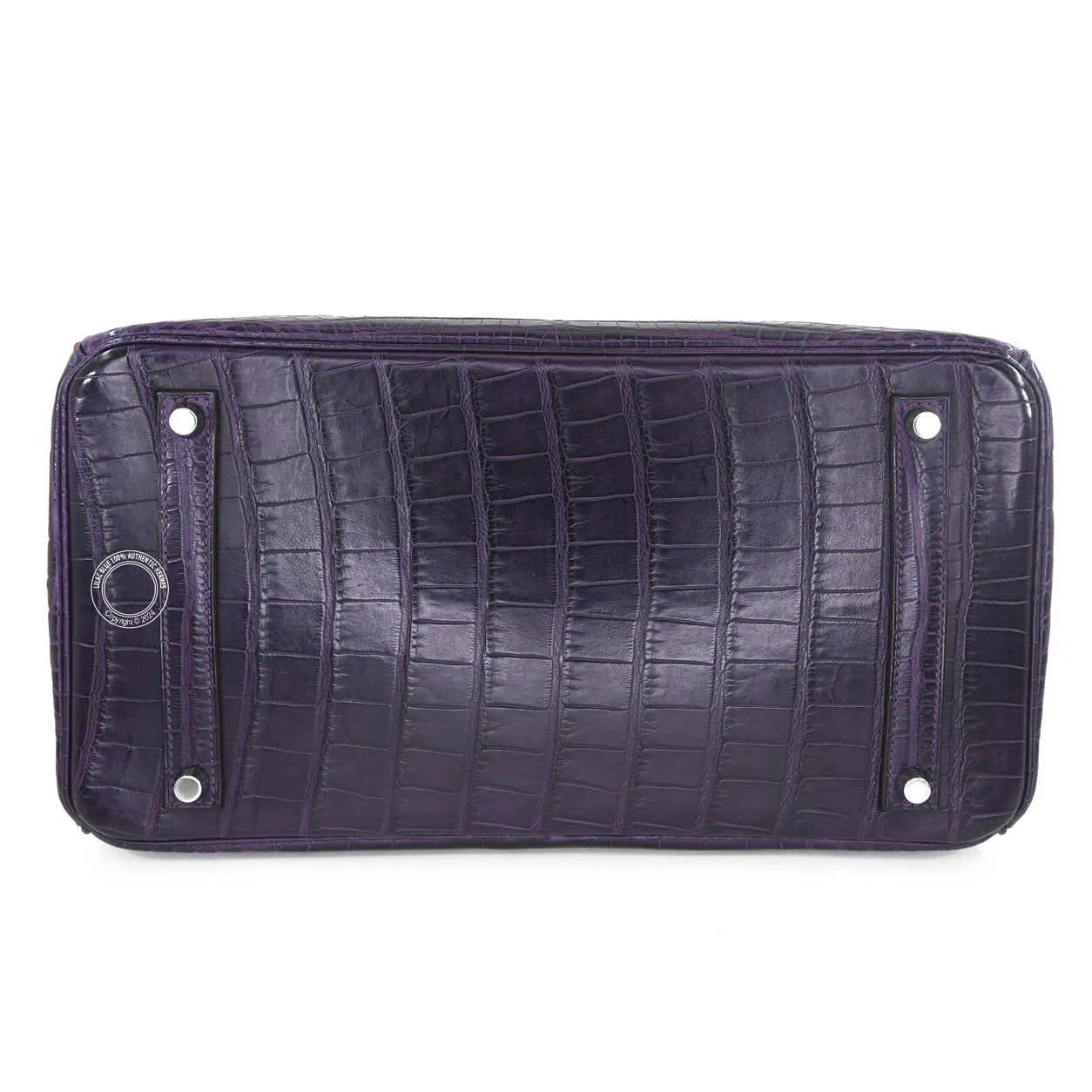 Hermès Birkin 35cm Amethyst Matte Alligator PHW - Preloved