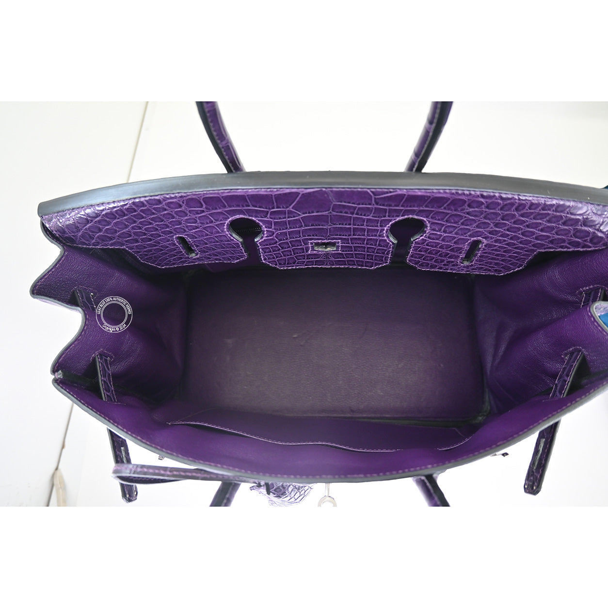 Hermès Birkin 35cm Amethyst Matte Alligator PHW - Preloved