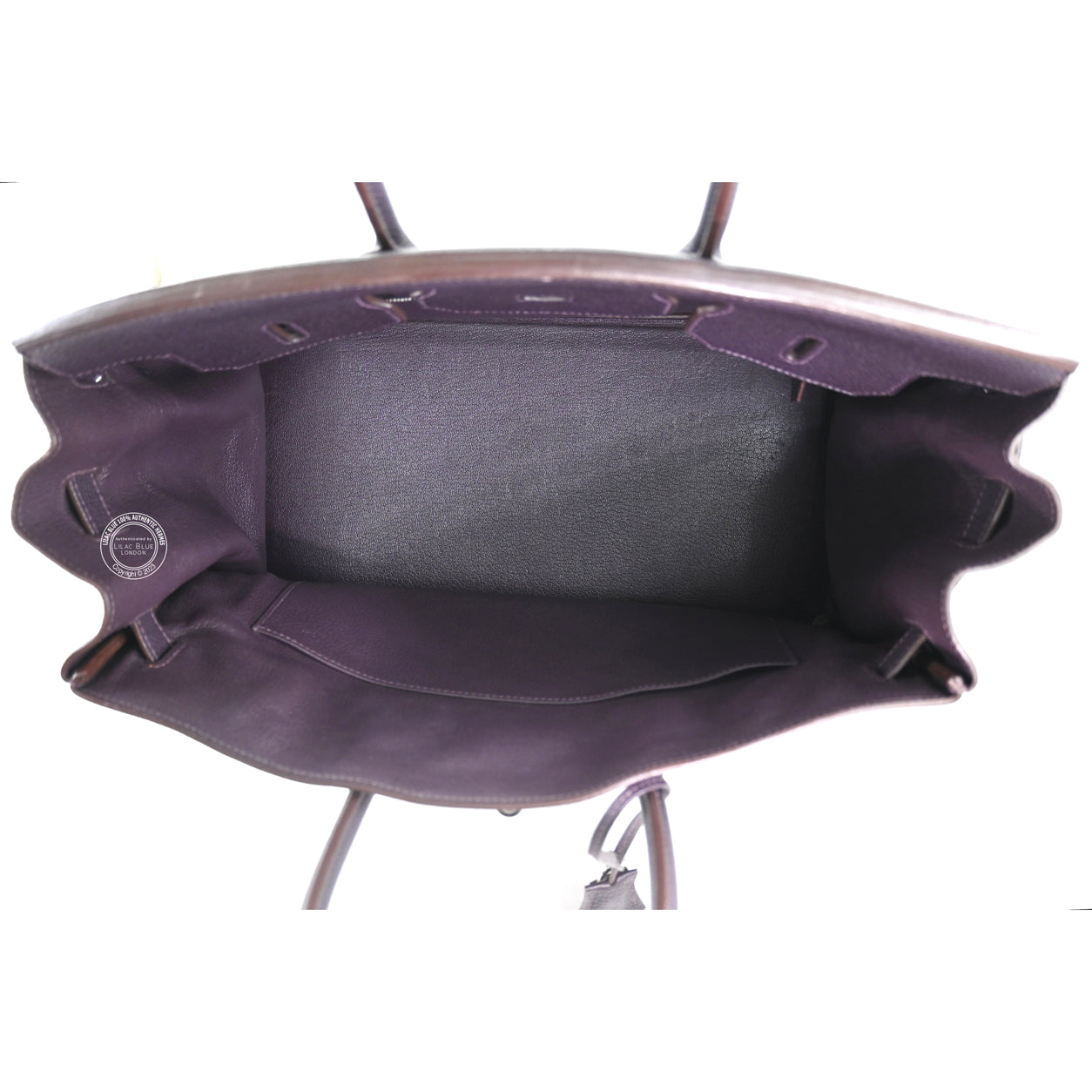Hermes Birkin 35cm Aubergine Togo PHW - Preloved