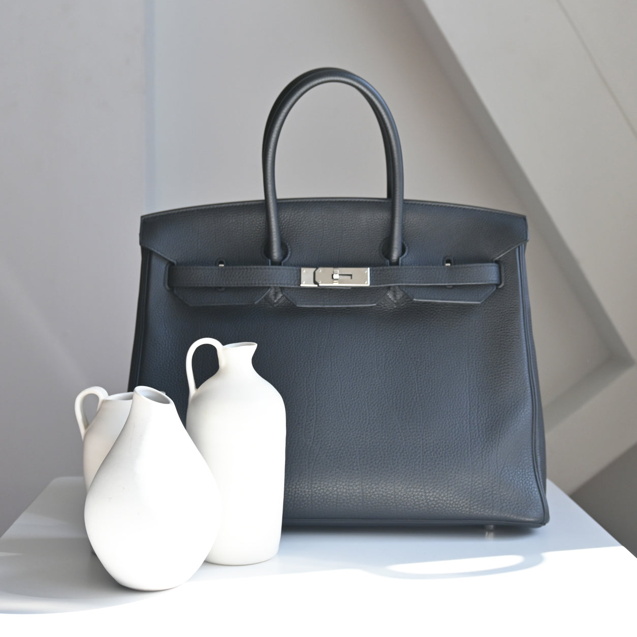 Hermes Birkin 35cm Black Togo PHW - Preloved