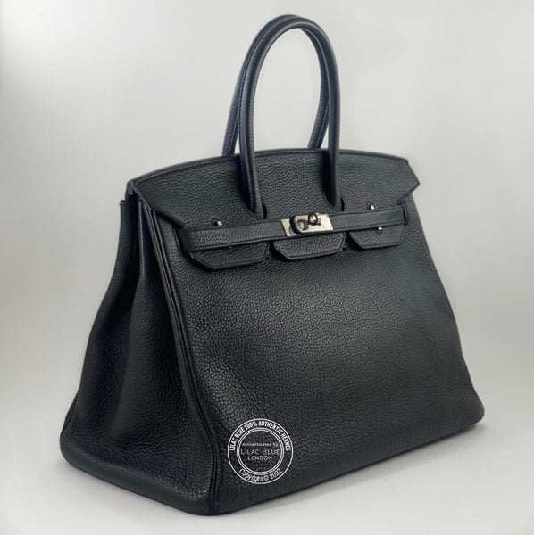 Hermes Birkin 35cm Black Togo PHW - Preloved
