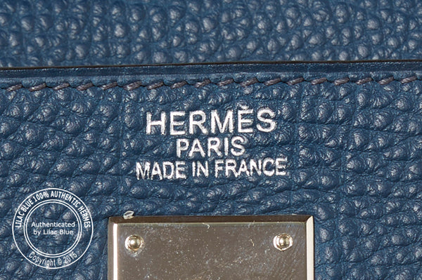 Hermès Kelly 35cm Bleu de Prusse Togo PHW - Preloved