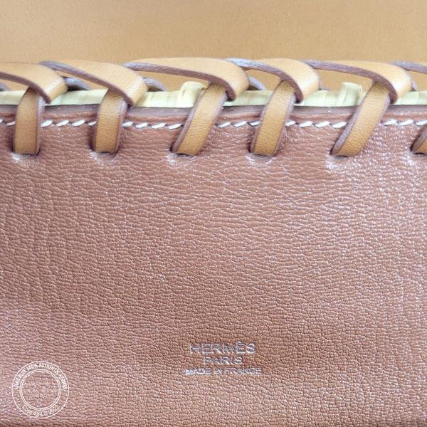 Hermès Kelly 35cm Fauve Picnic Barenia/Osier PHW