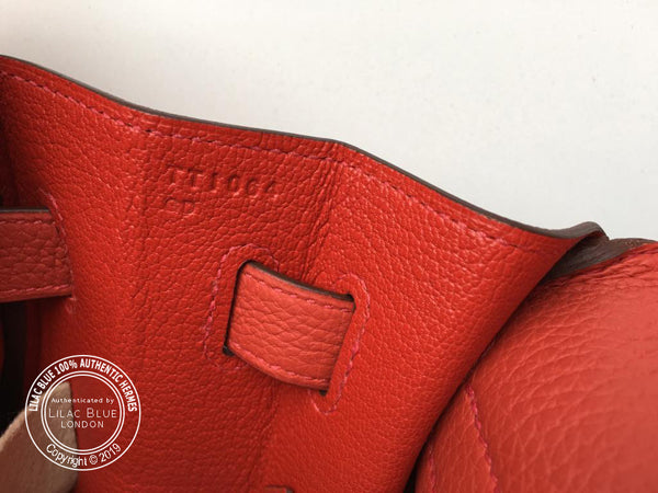 Hermès Kelly 35cm Geranium Togo GHW
