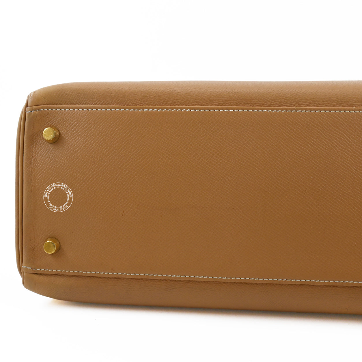 Hermès Kelly 35cm Natural Courchevel GHW - Preloved