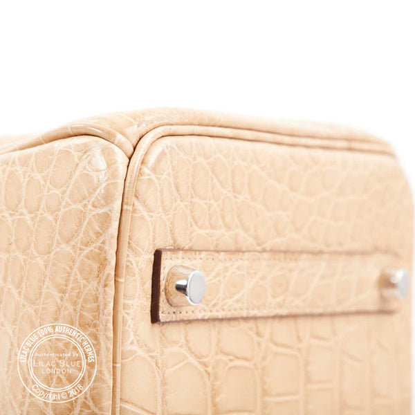 Hermès Birkin 35cm Poussiere Alligator PHW - Preloved