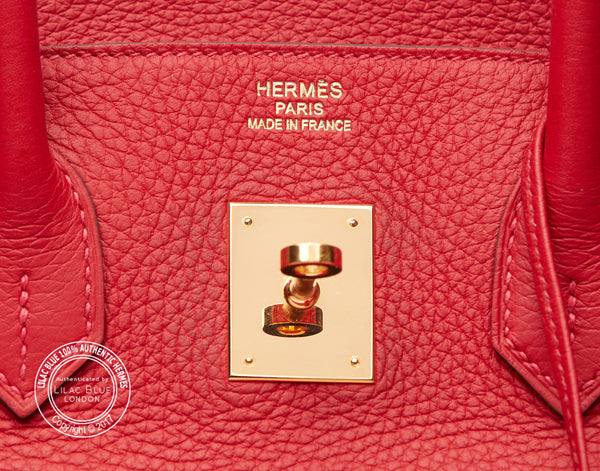 Hermès Birkin 35cm Rouge Casaque Togo GHW - Preloved