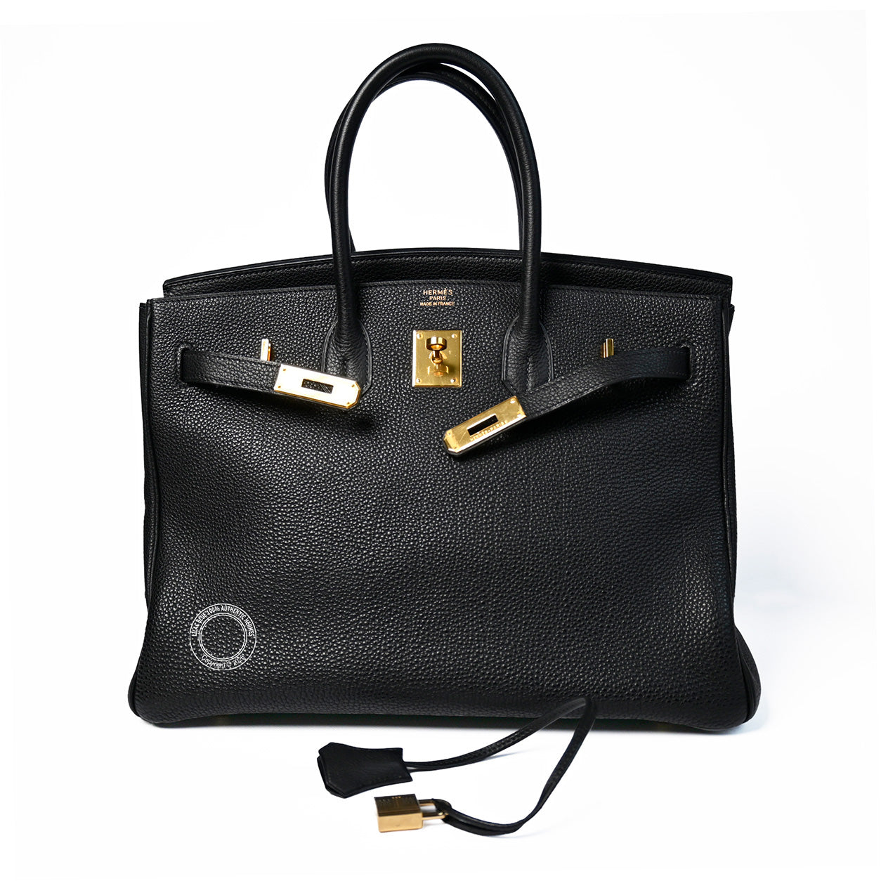 Hermès 35cm Black Birkin Togo GHW - Preloved
