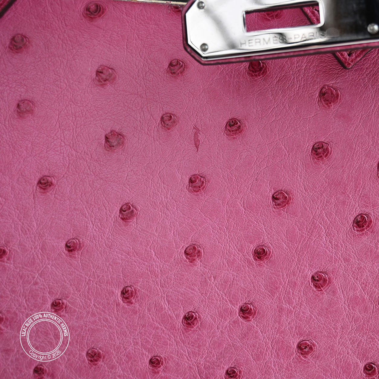 Hermès Birkin 35cm Fuchsia Ostrich PHW - Preloved