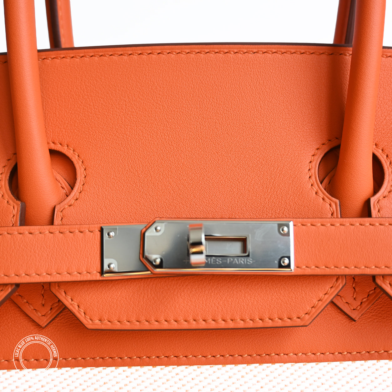 Hermes Birkin 35cm Orange Fray Fray Swift & Toile PHW