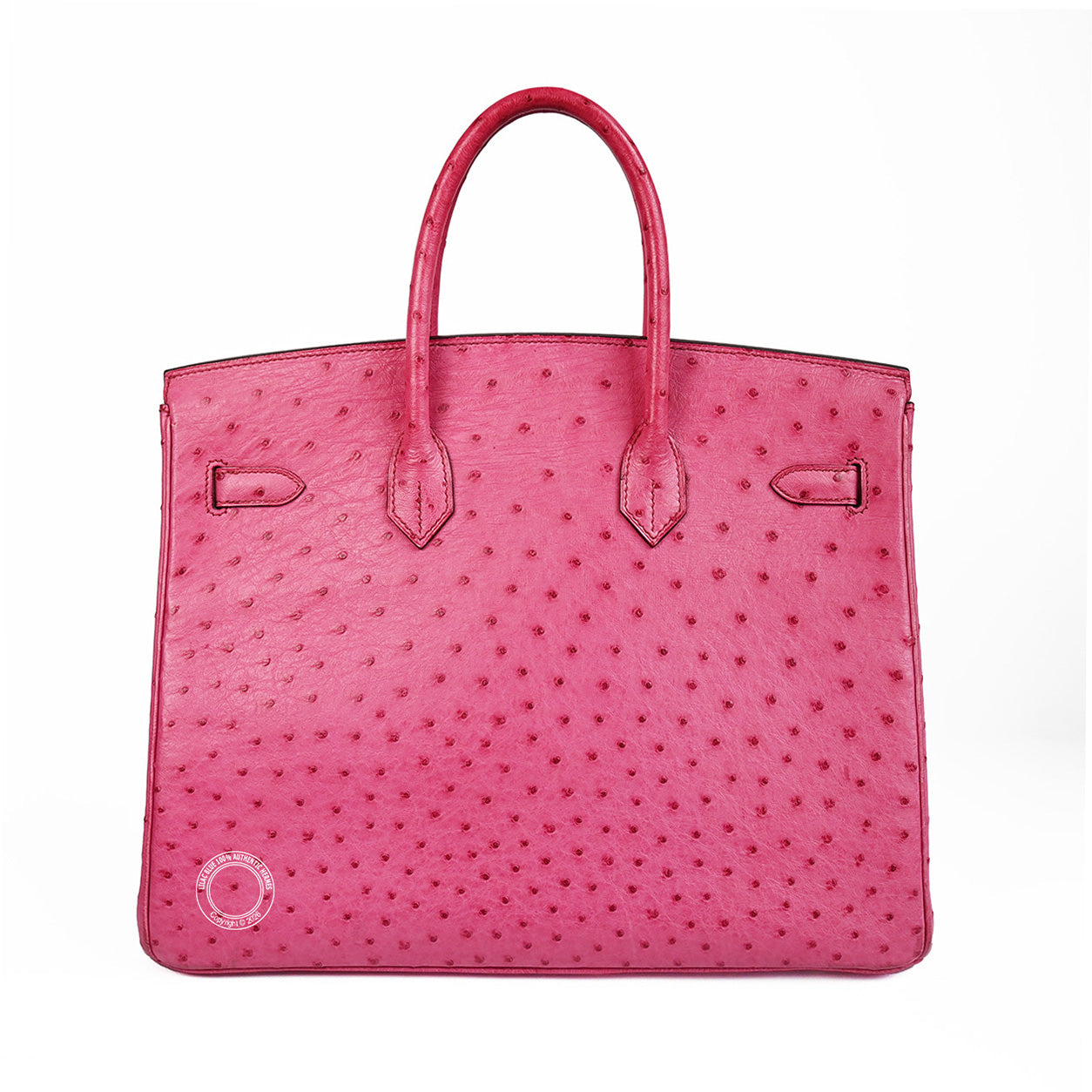 Hermès Birkin 35cm Fuchsia Ostrich PHW - Preloved