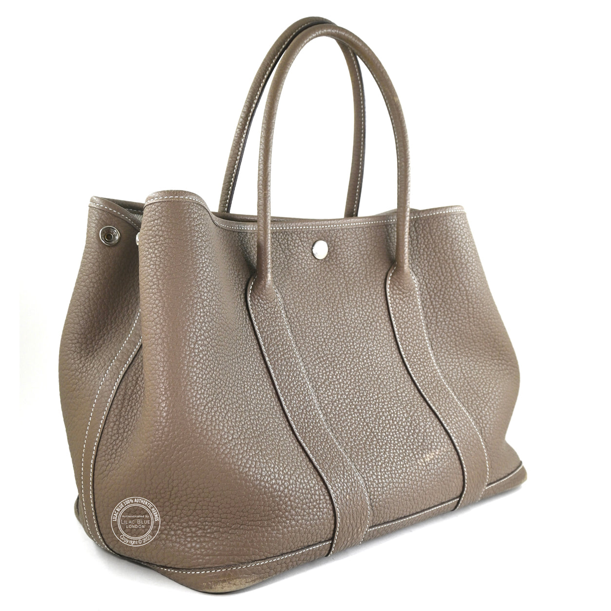 Hermès Garden Party 36cm Etoupe Negonda PHW - Preloved