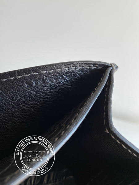 Hermès Sac a Depeche 38cm Gris de Paris Alligator GHW - Preloved