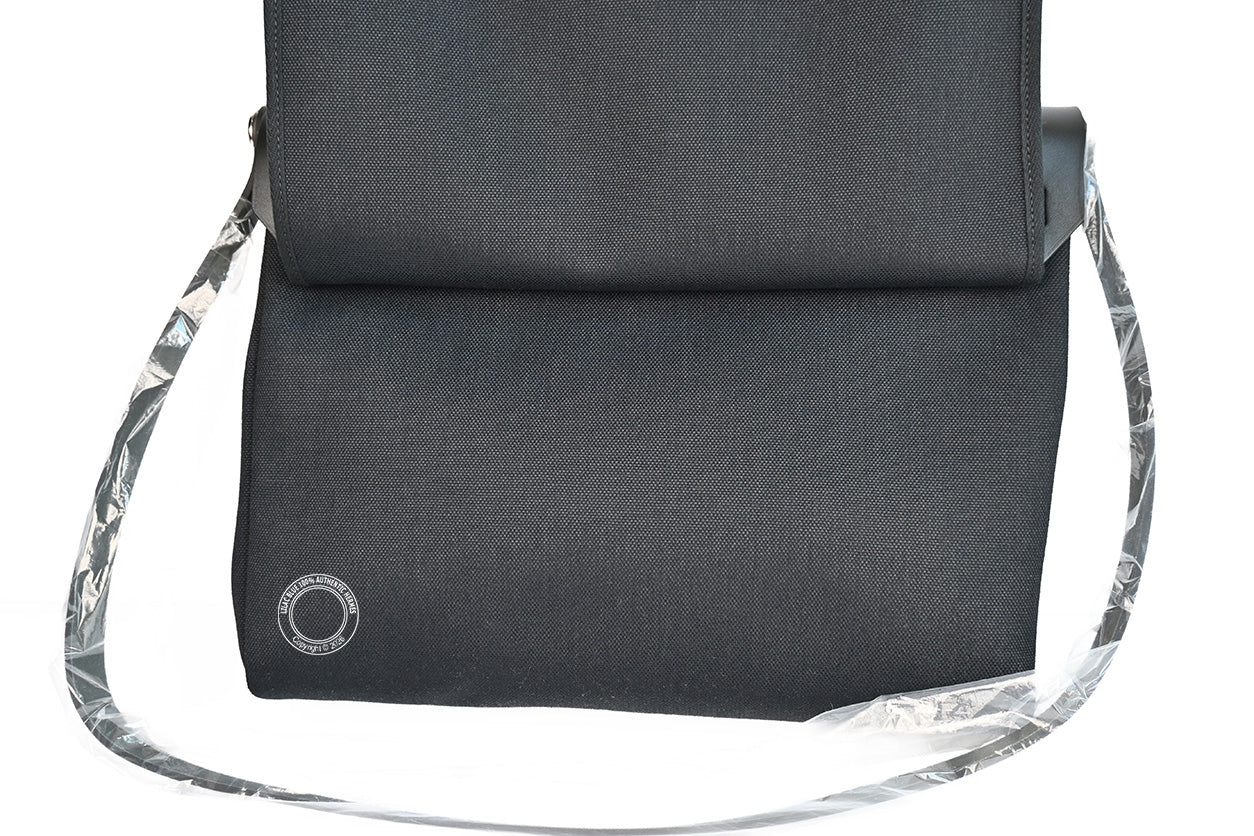 Hermès Herbag 39cm Black Messenger Hunter/Militaire Canvas PHW