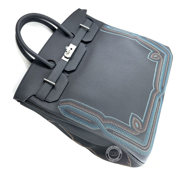 Hermès Birkin 40cm Black Western Ltd Edition HAC Togo PHW