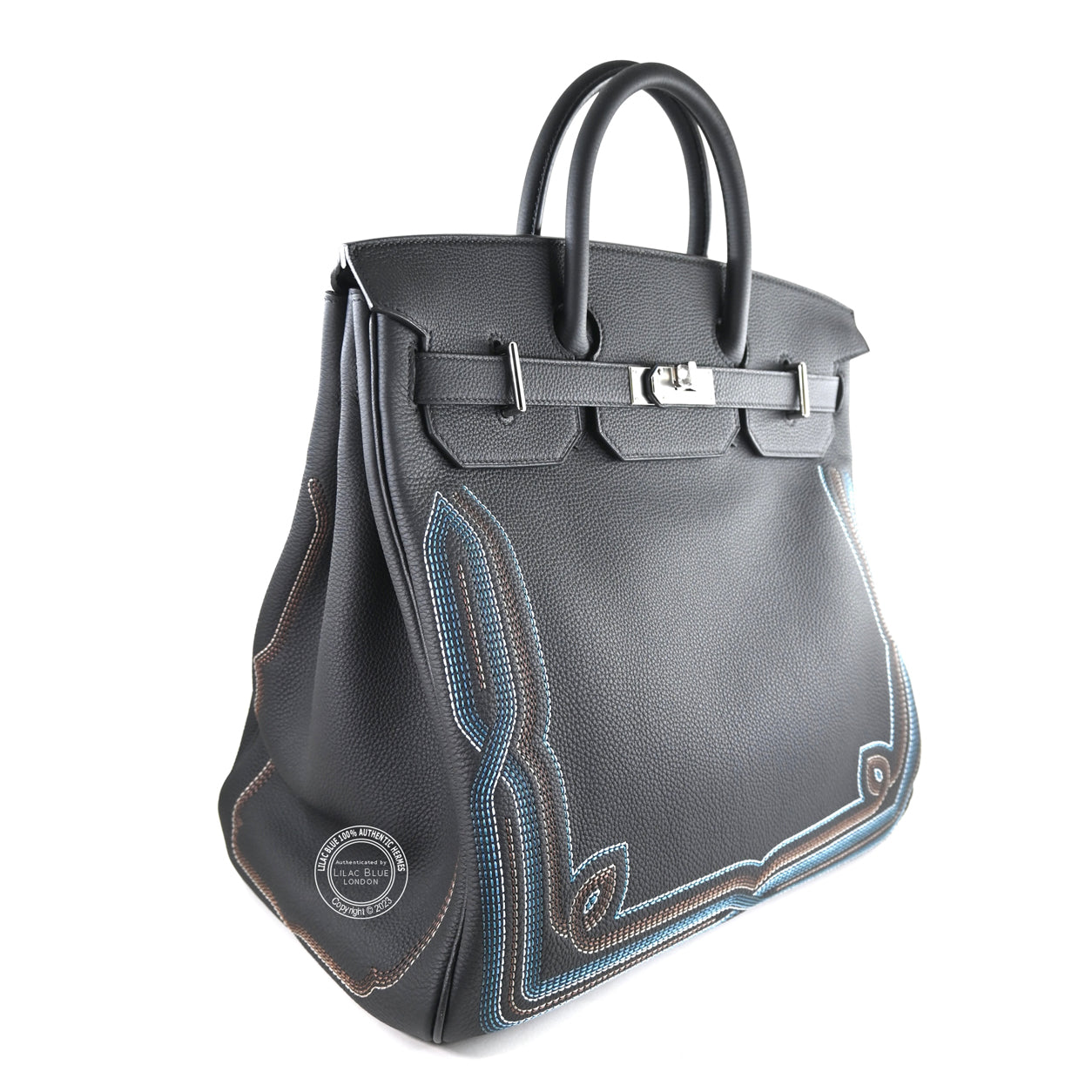 Hermès Birkin 40cm Black Western Ltd Edition HAC Togo PHW