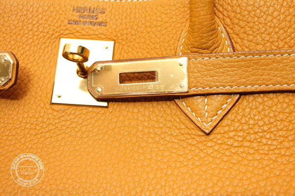 Hermès Birkin 40cm Curry Clemence GHW - Preloved