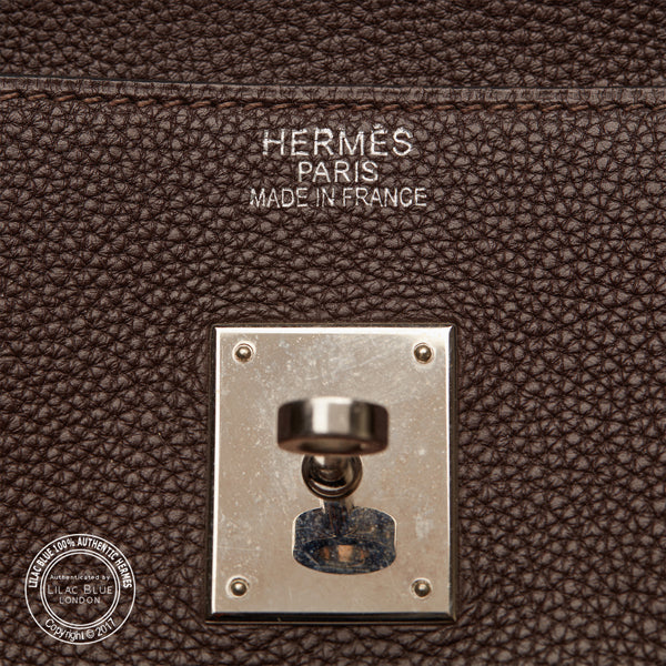 Hermès Birkin 40cm Ebene Clemence PHW - Preloved
