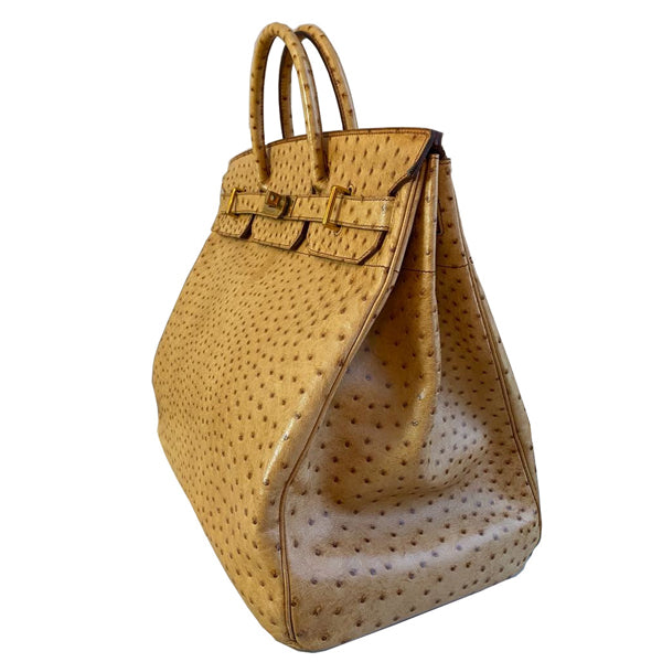 Hermès Birkin 40cm Gold HAC Ostrich GHW - Preloved