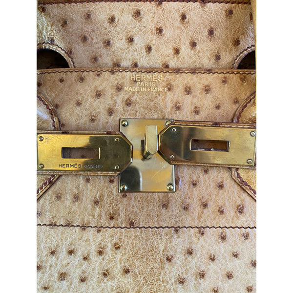 Hermès Birkin 40cm Gold HAC Ostrich GHW - Preloved