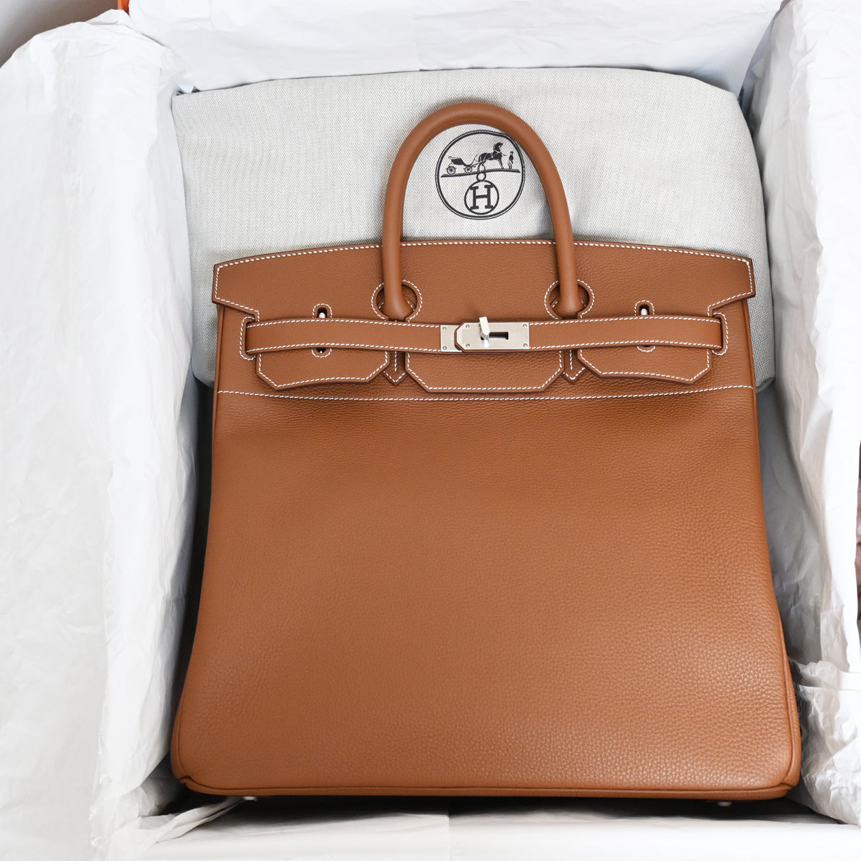 Hermes Birkin 40cm Gold HAC Togo PHW