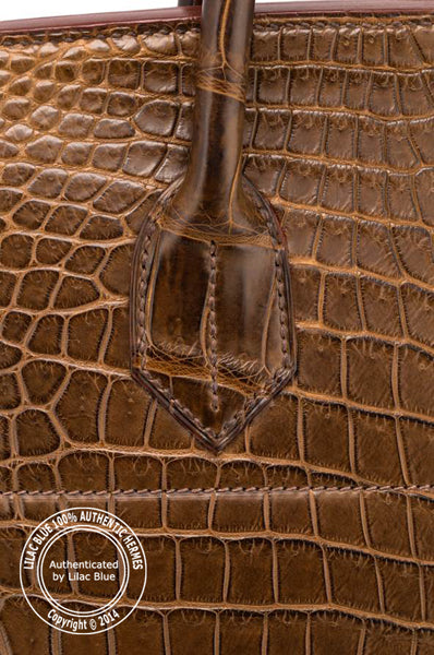 Hermès Birkin 40cm Gris Elephant HAC Matte Croc PHW