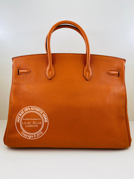 Hermes Birkin 40cm Orange Togo GHW - Reduced