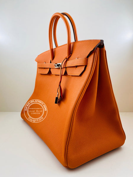 Hermes Birkin 40cm Orange Togo PHW - Good as new