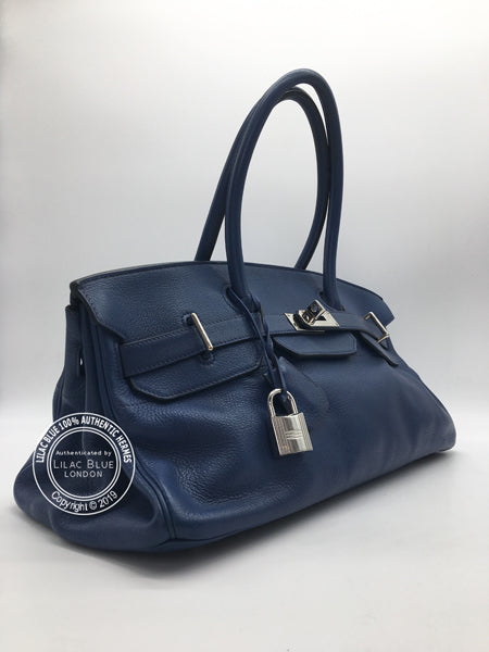 Hermès Birkin 42cm Bleu de Prusse JPG Shoulder Clemence PHW - Preloved