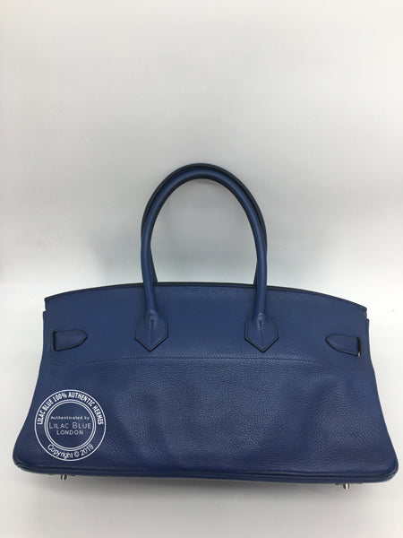Hermès Birkin 42cm Bleu de Prusse JPG Shoulder Clemence PHW - Preloved