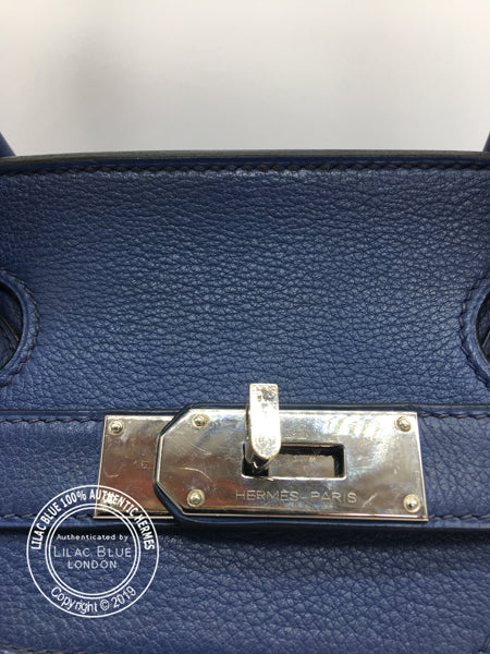 Hermès Birkin 42cm Bleu de Prusse JPG Shoulder Clemence PHW - Preloved