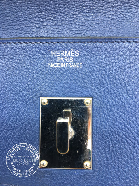 Hermès Birkin 42cm Bleu de Prusse JPG Shoulder Clemence PHW - Preloved