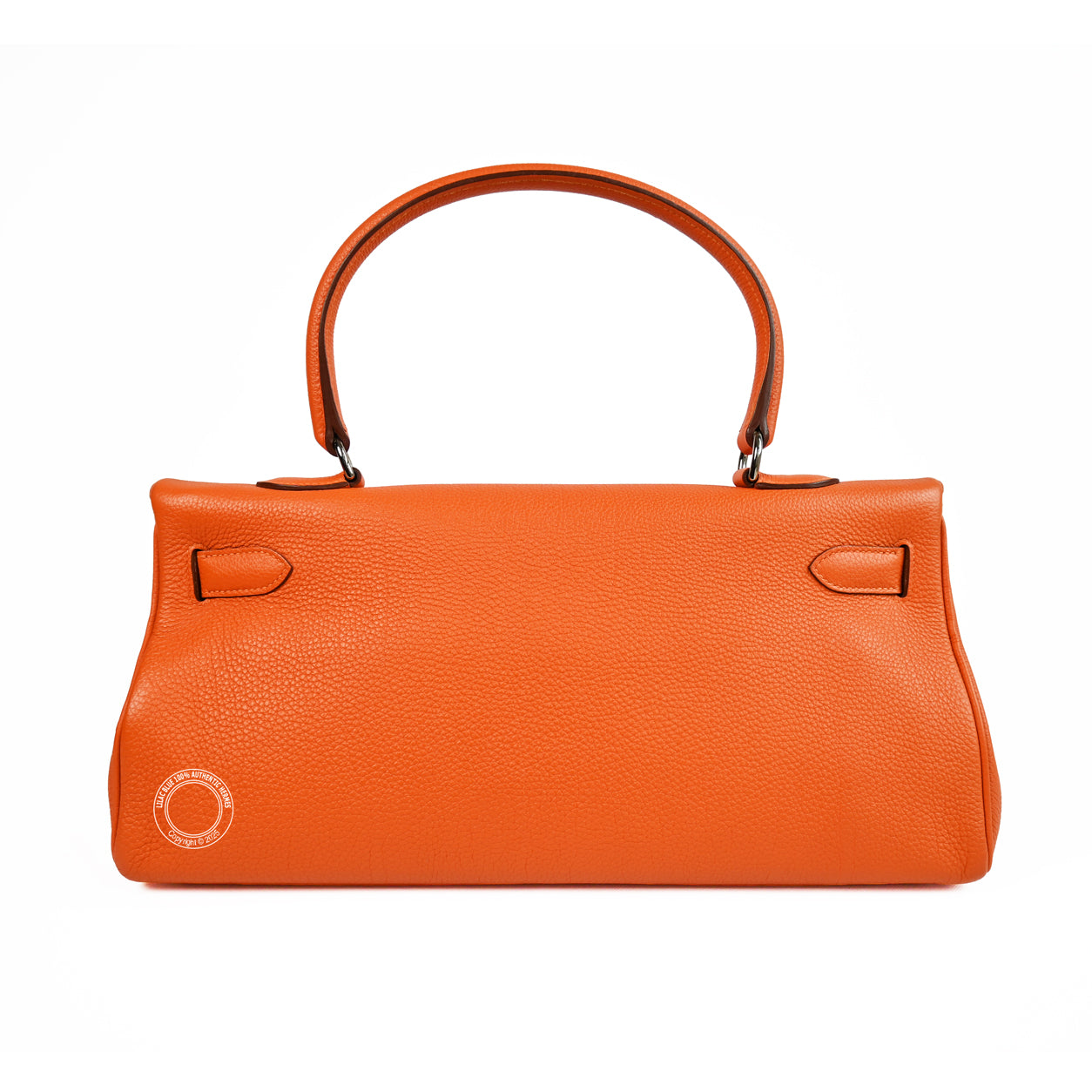 Hermes Kelly 42cm Orange JPG Shoulder Clemence PHW - Preloved