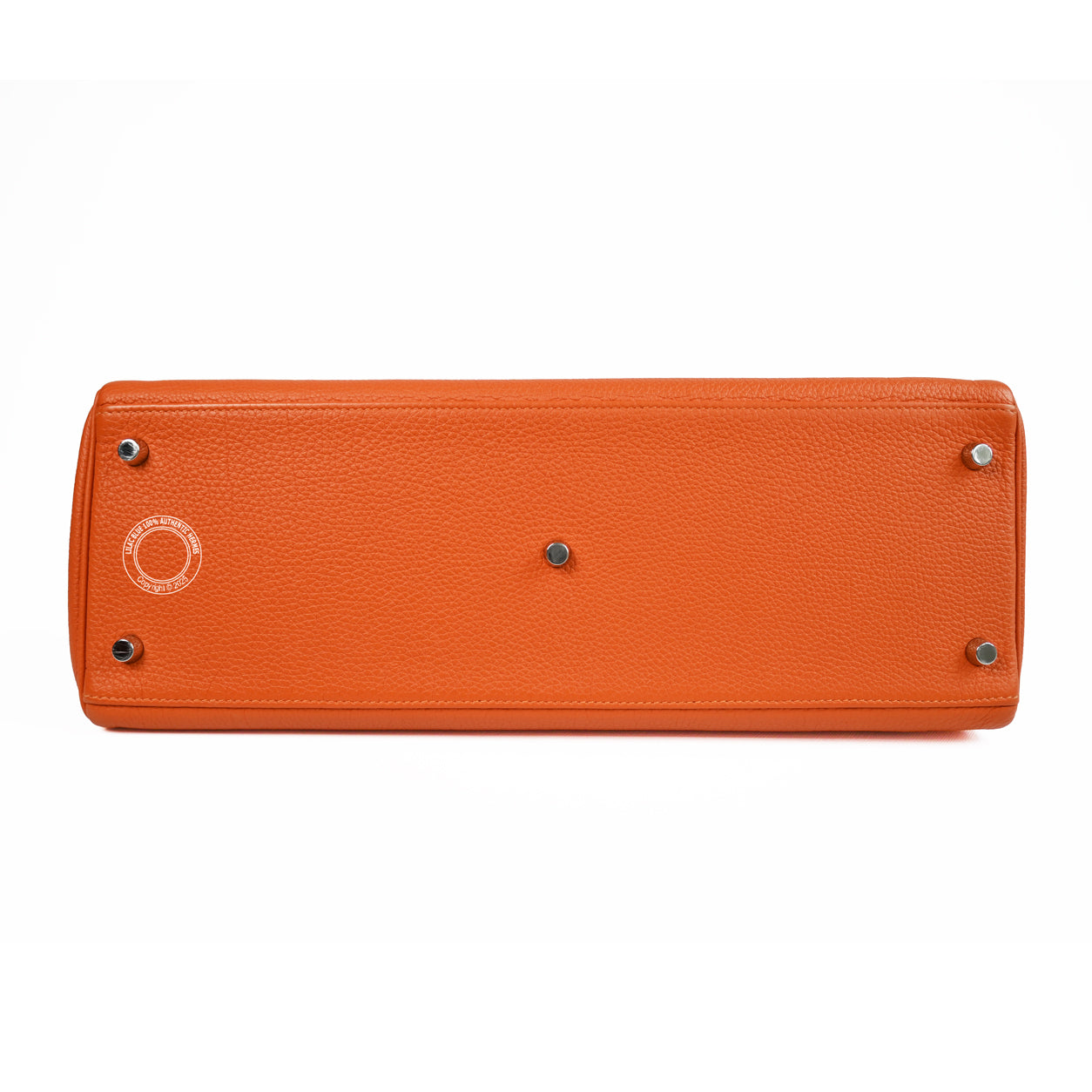 Hermes Kelly 42cm Orange JPG Shoulder Clemence PHW - Preloved