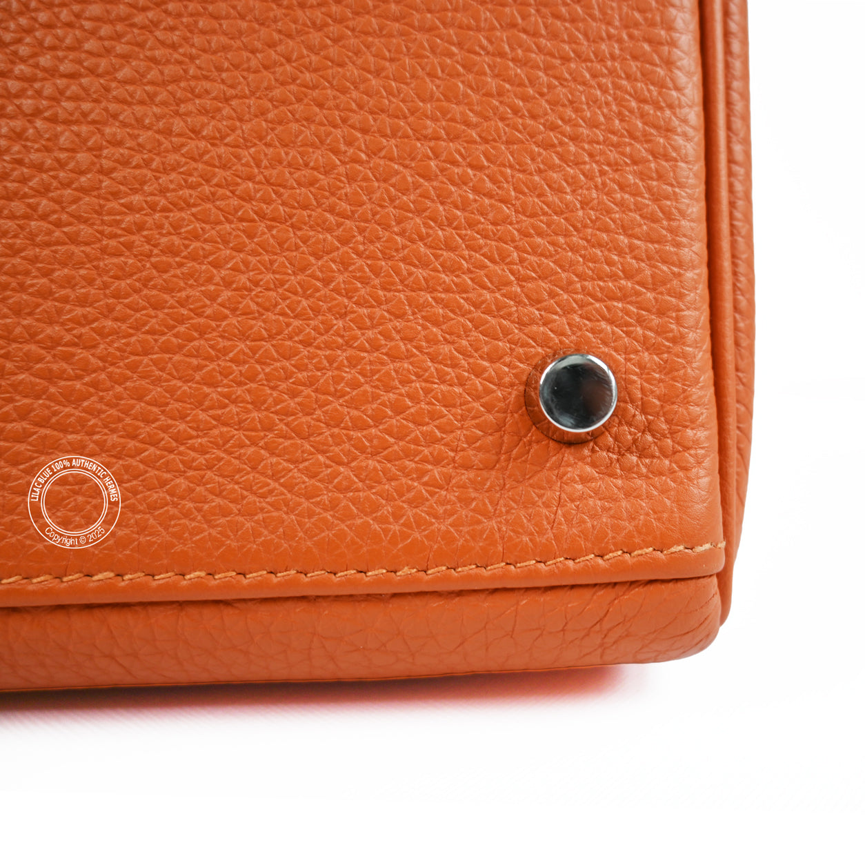 Hermes Kelly 42cm Orange JPG Shoulder Clemence PHW - Preloved