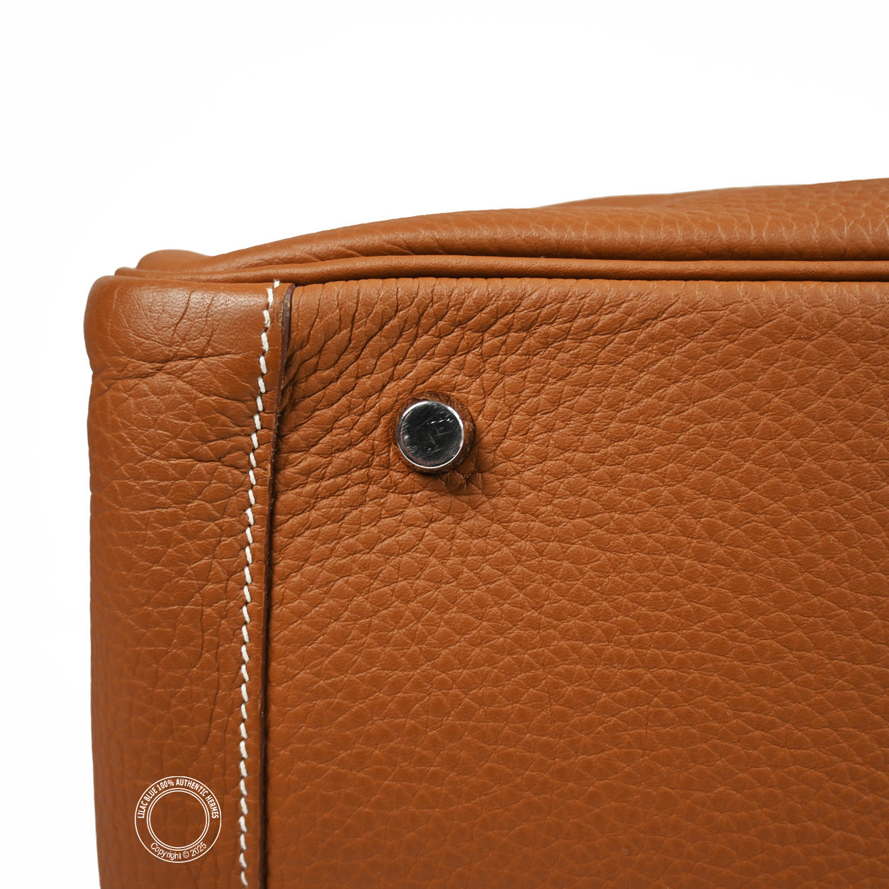 Hermes Lindy 45cm Gold Clemence PHW - Preloved