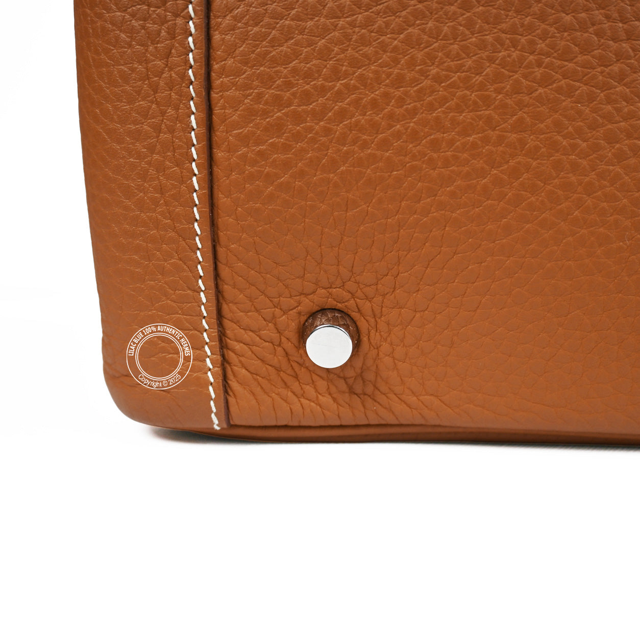 Hermes Lindy 45cm Gold Clemence PHW - Preloved