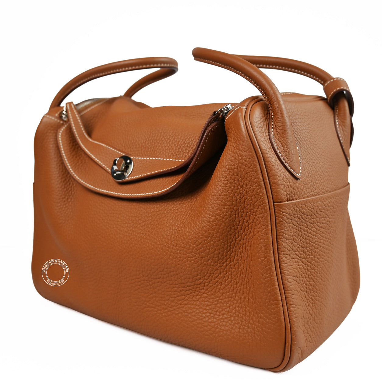 Hermes Lindy 45cm Gold Clemence PHW - Preloved