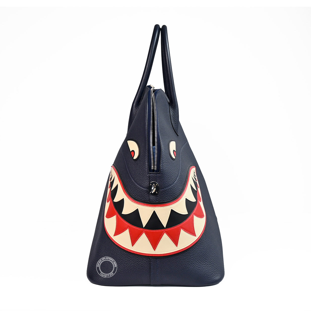 Hermès Bolide 45cm Shark Bleu Nuit Togo PHW