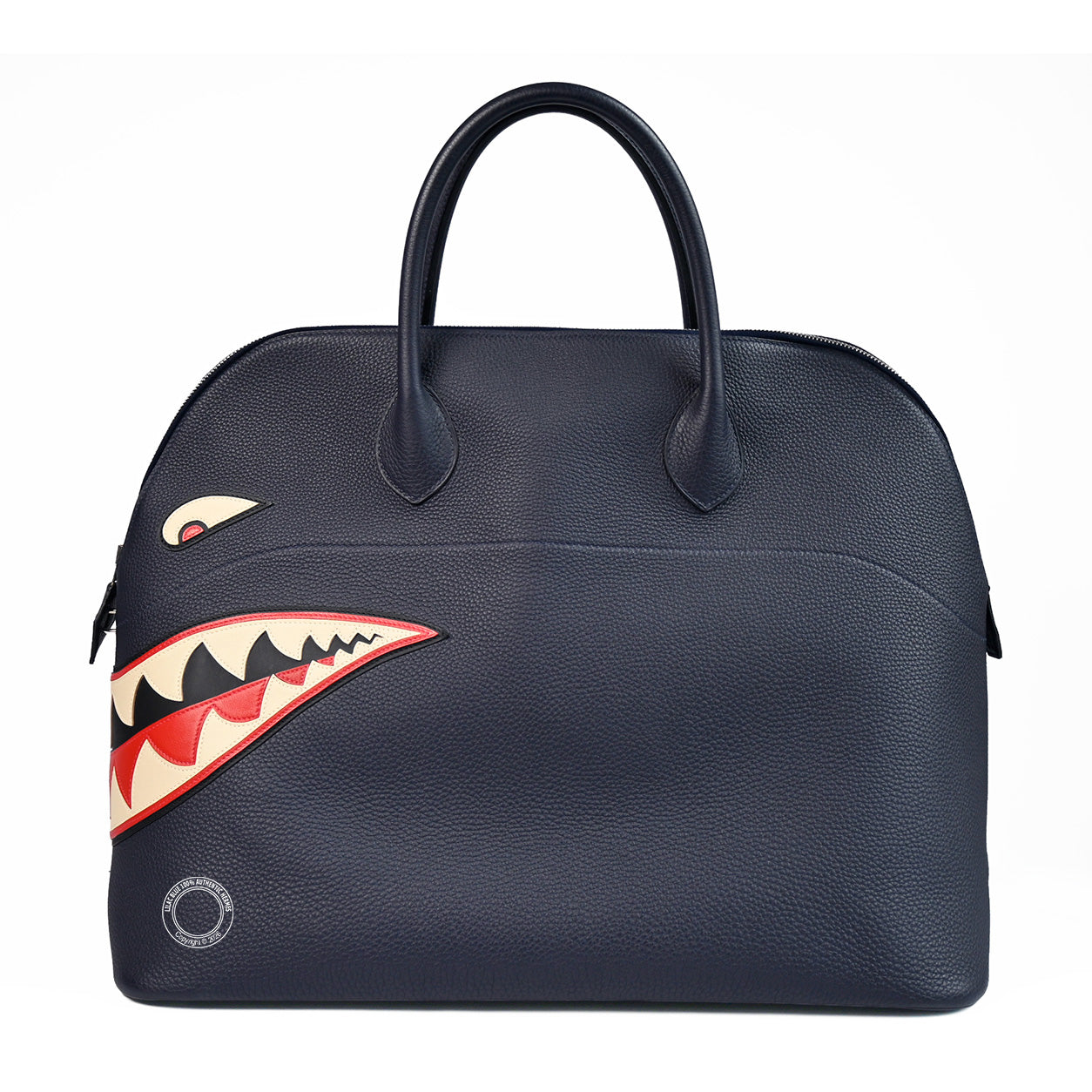 Hermès Bolide 45cm Shark Bleu Nuit Togo PHW