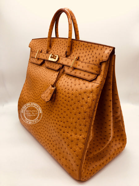 Hermès Birkin 50cm Saffron HAC Ostrich GHW - Vintage